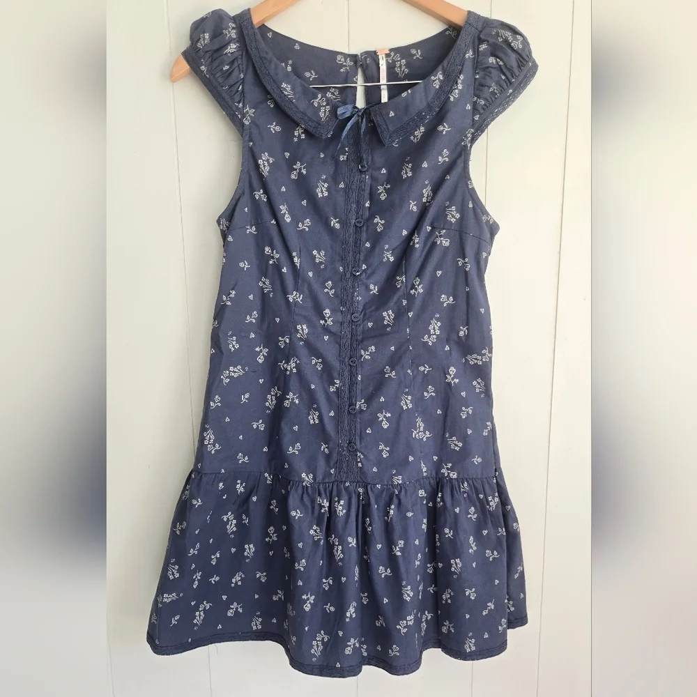 Free People Beasley Floral Minidress-SZ S